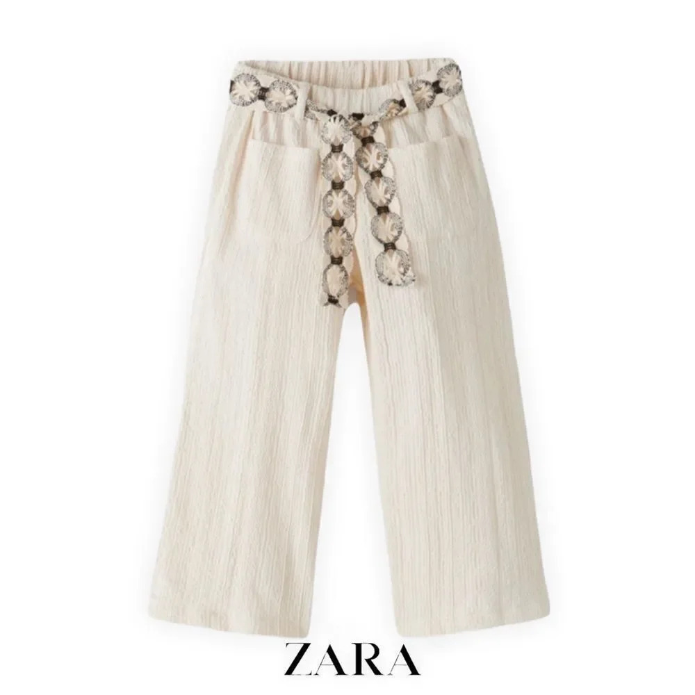 ZARA Kids | Ecru | TEXTURED CULOTTES